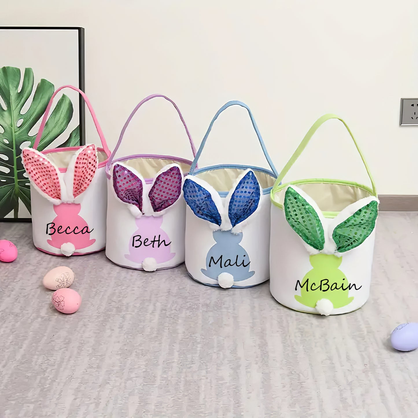 Easter Gift For Kids Personalized Luminous Bunny Basket
