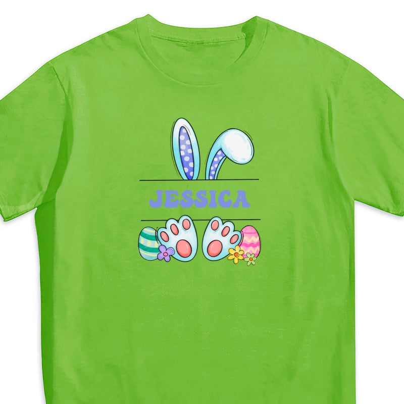 Cute Easter Bunny Personalized Baby Onesie Baby Shirt - Custom Baby Name