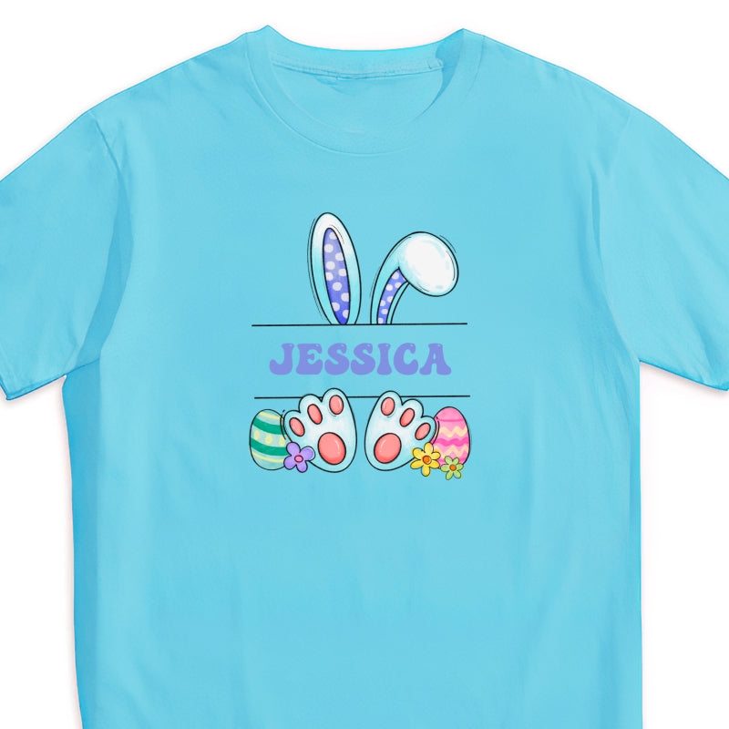Cute Easter Bunny Personalized Baby Onesie Baby Shirt - Custom Baby Name