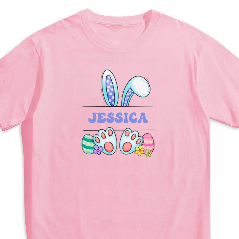 Cute Easter Bunny Personalized Baby Onesie Baby Shirt - Custom Baby Name