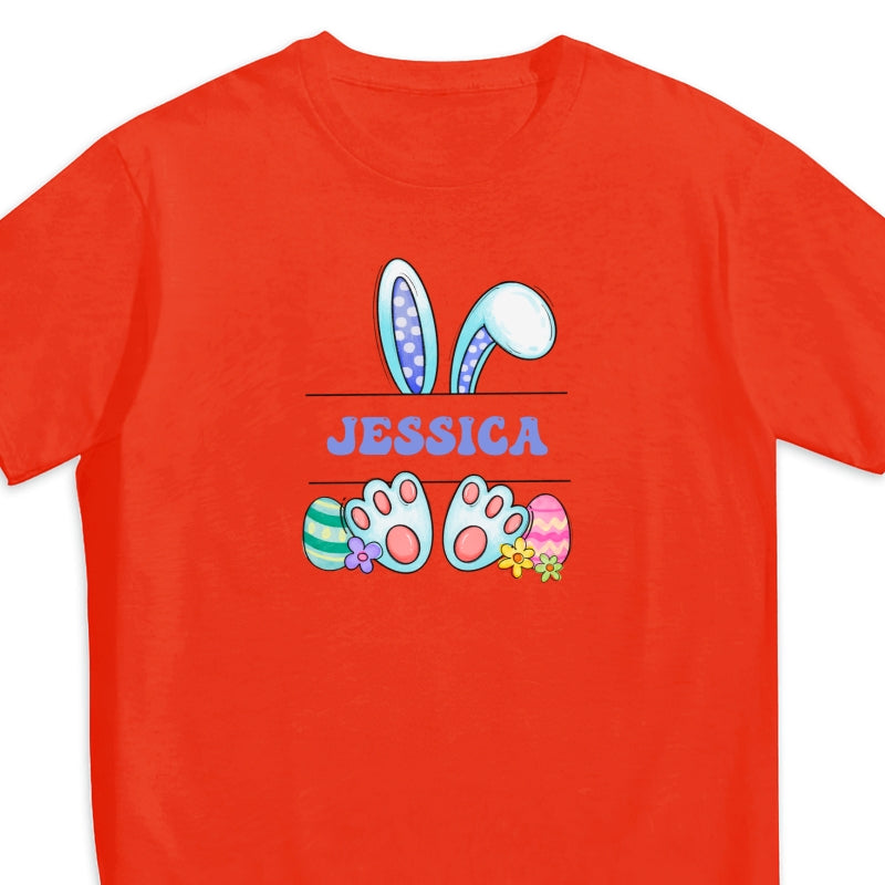 Cute Easter Bunny Personalized Baby Onesie Baby Shirt - Custom Baby Name