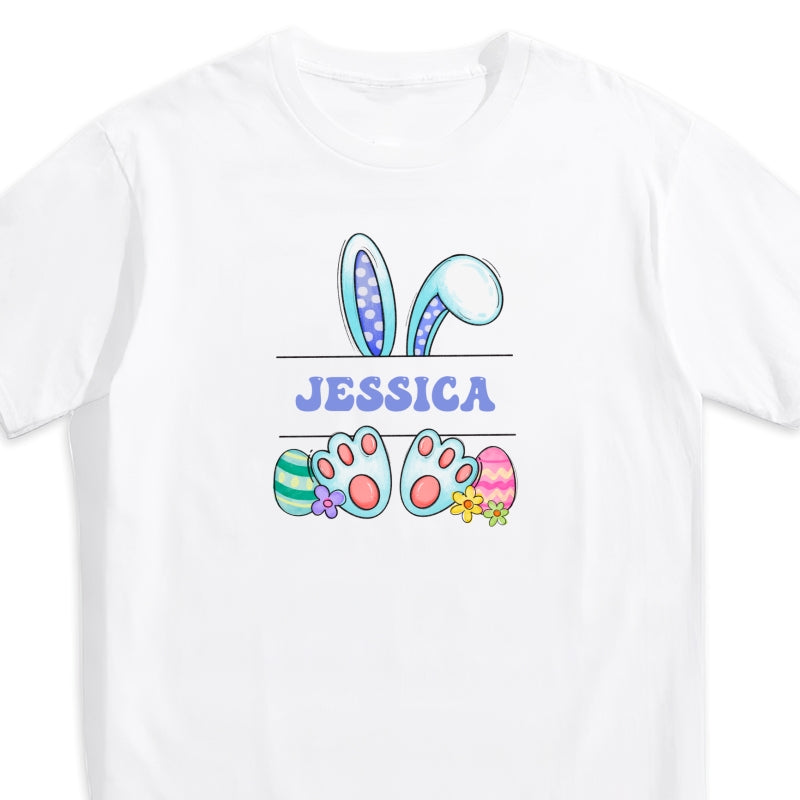 Cute Easter Bunny Personalized Baby Onesie Baby Shirt - Custom Baby Name