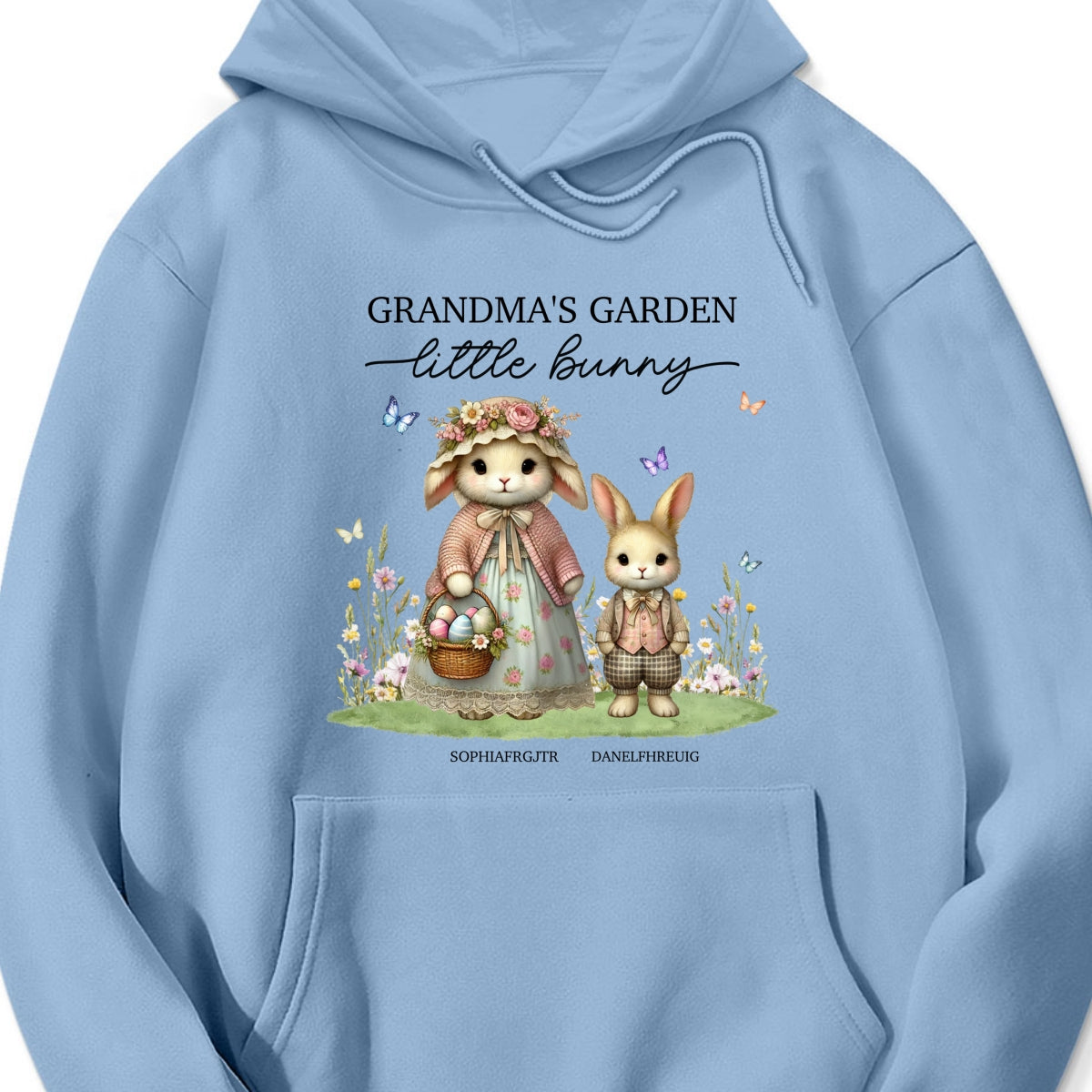 Vintage Grandma Bunny Easter Personalized Shirt