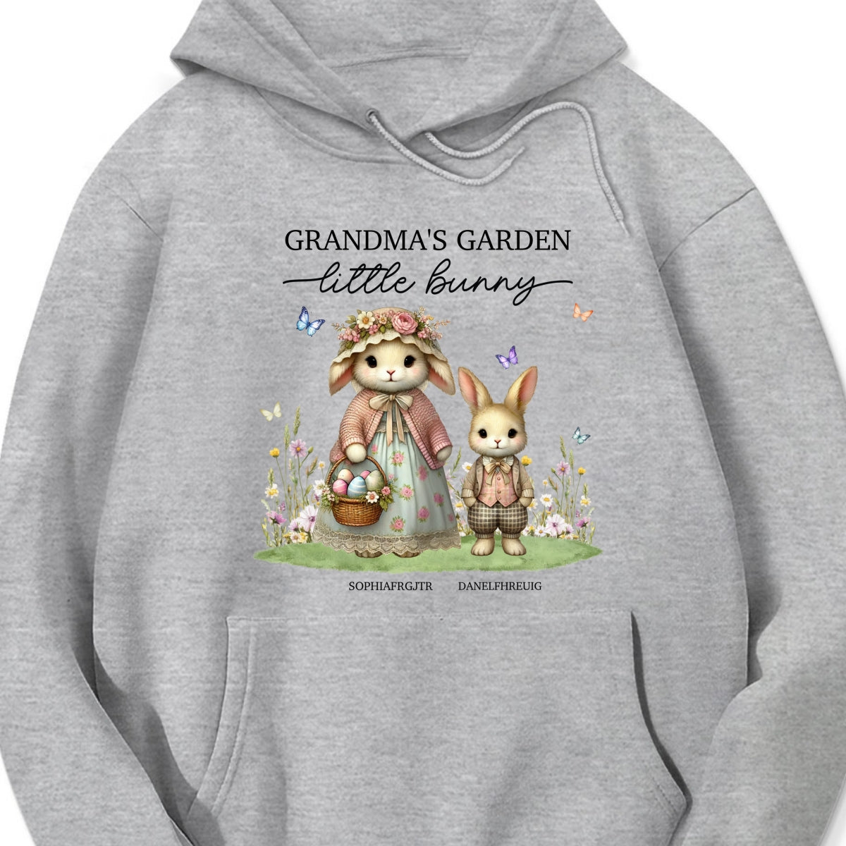 Vintage Grandma Bunny Easter Personalized Shirt