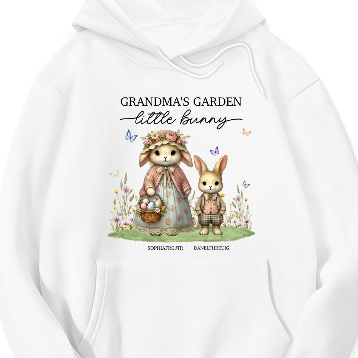 Vintage Grandma Bunny Easter Personalized Shirt