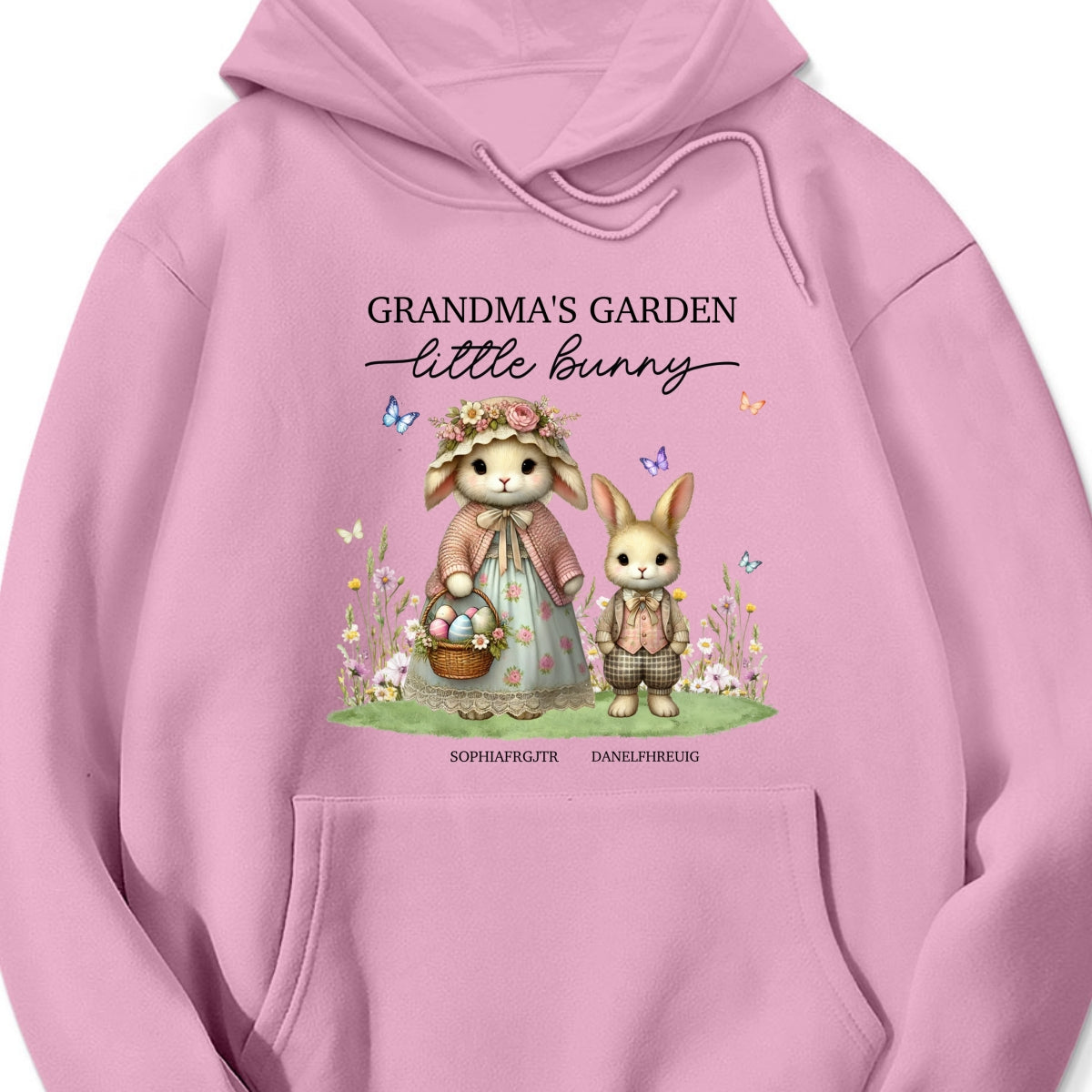 Vintage Grandma Bunny Easter Personalized Shirt