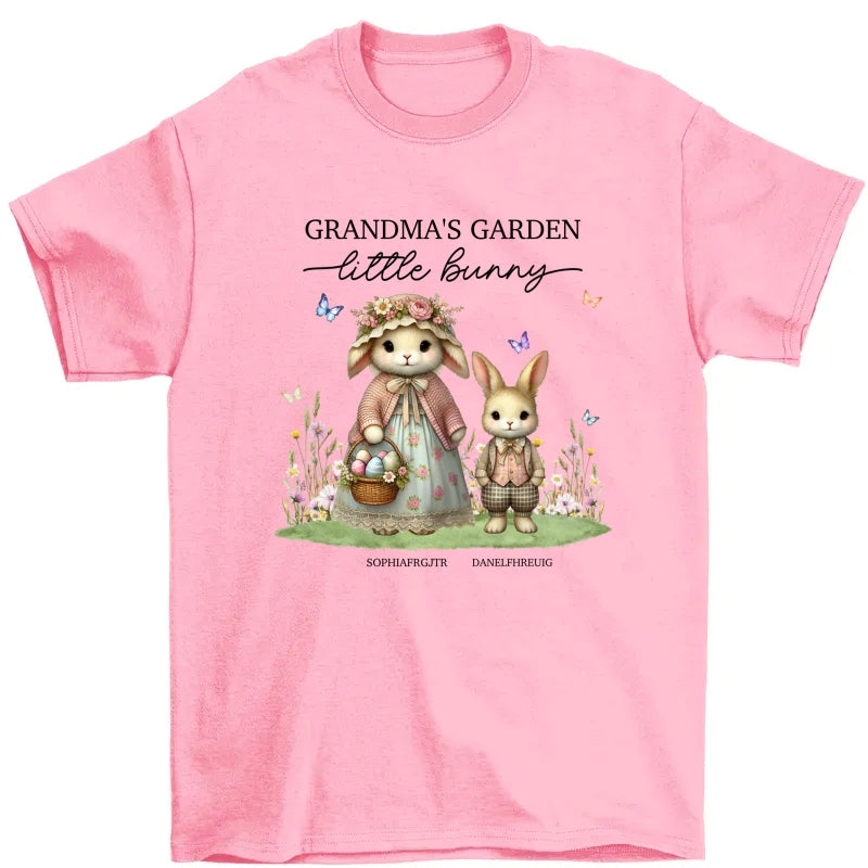 Vintage Grandma Bunny Easter Personalized Shirt