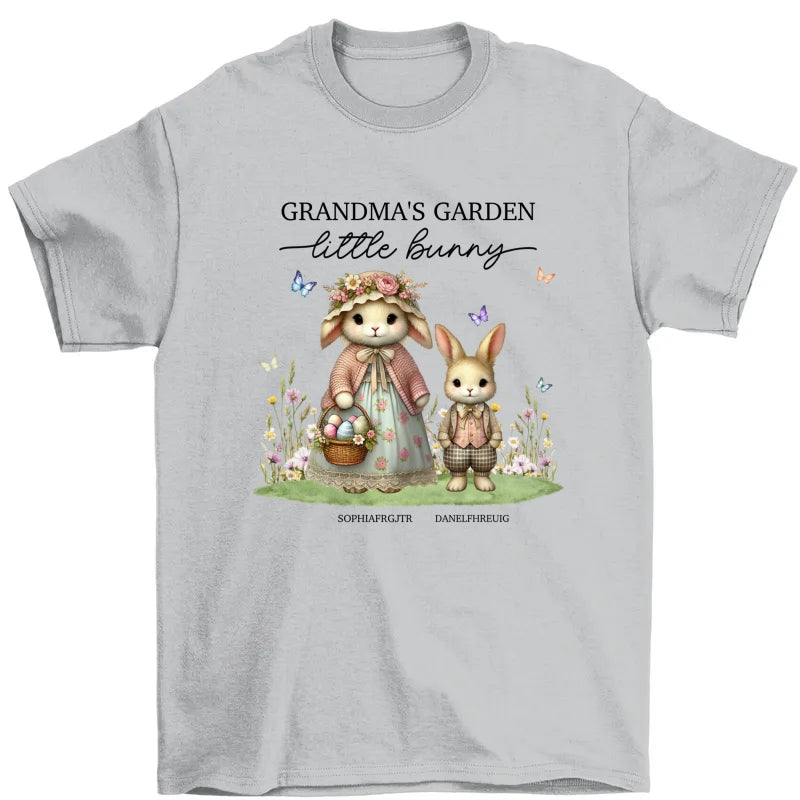 Vintage Grandma Bunny Easter Personalized Shirt