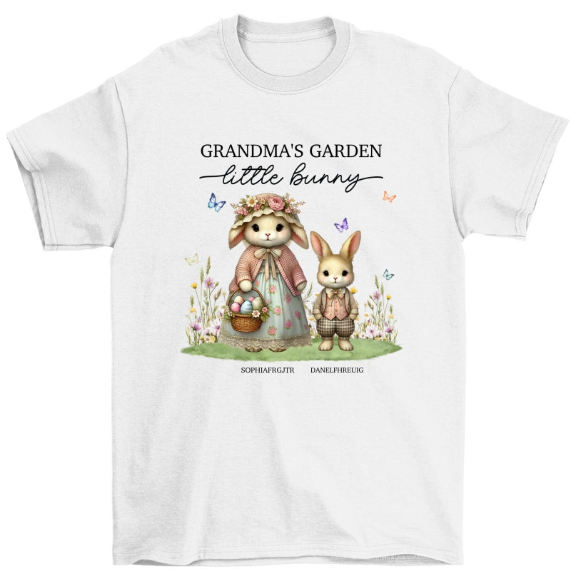 Vintage Grandma Bunny Easter Personalized Shirt