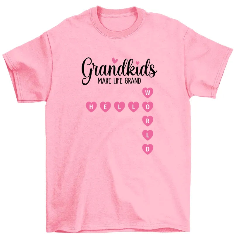 Favorite People Call Me Grandma Crossword Puzzle Art - Personalized Shirt - Mother's Day Gift For Grandma