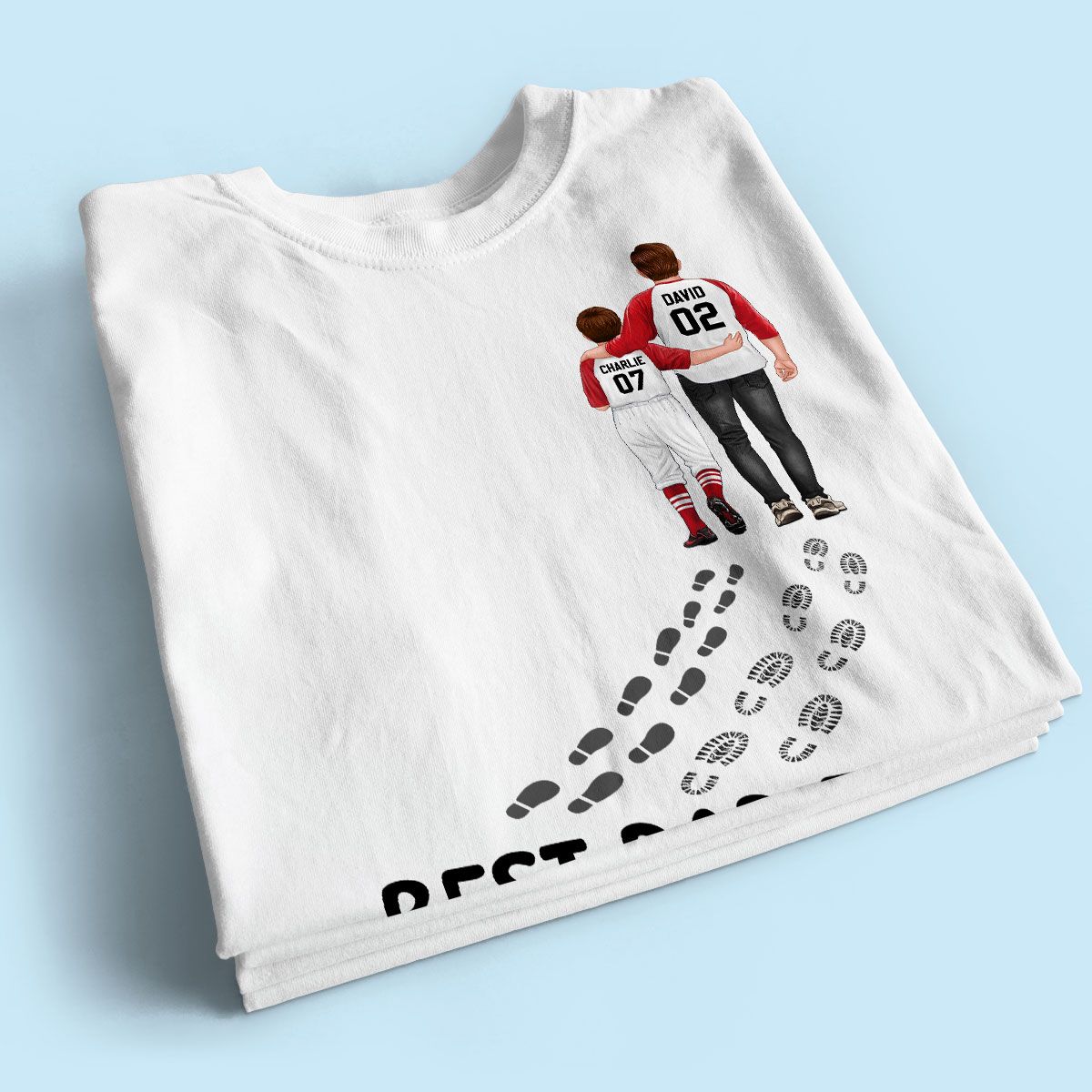 Baseball Dad And Daughter Son You Never Walk Alone Personalized Shirt