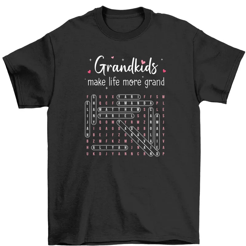 The Greatest Gift You Ever Know Word Search Puzzle Art - Personalized Shirt - Gift For Grandma