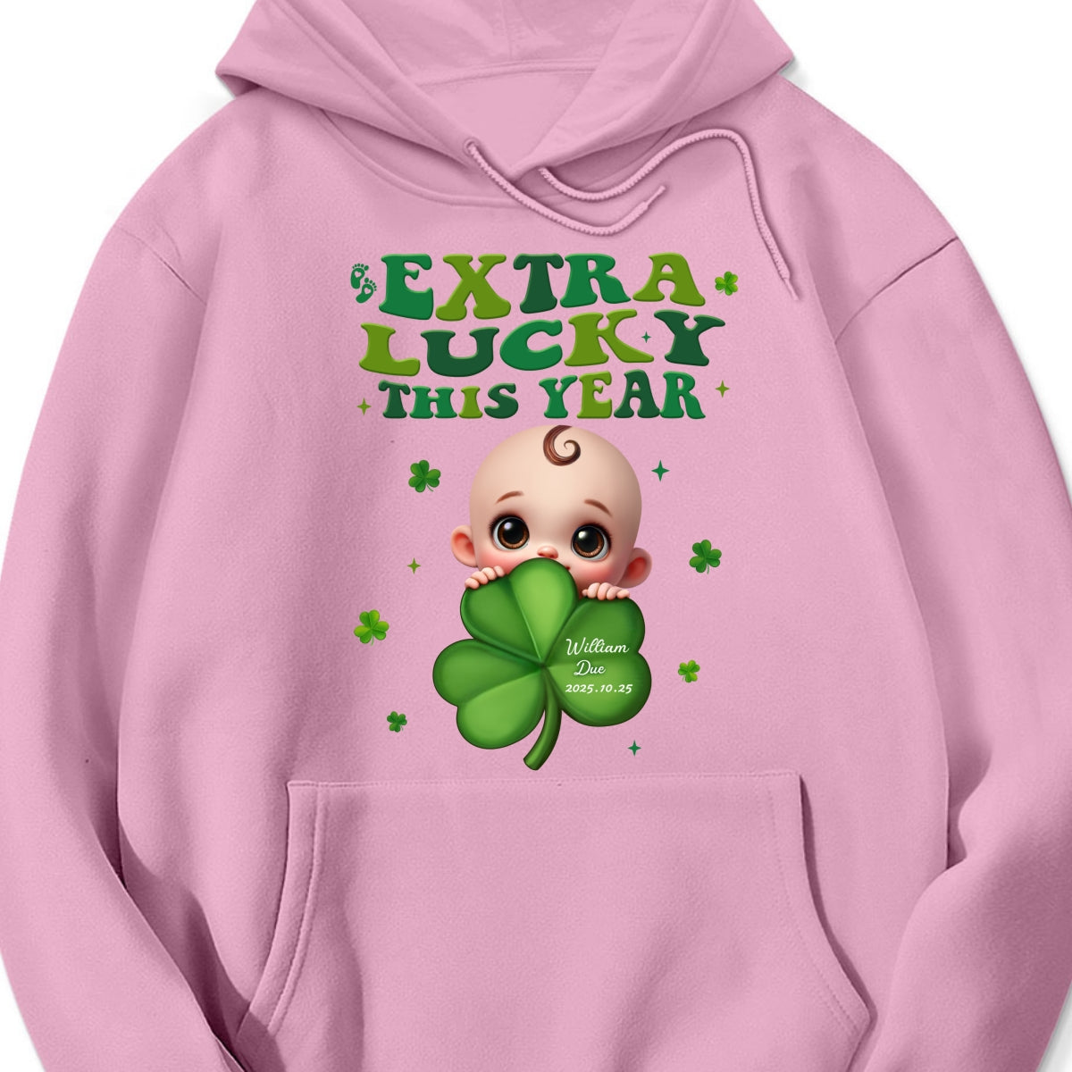 Extra Lucky This Year, St Patrick's Day Pregnancy Reveal Personalized Shirt, Pregnancy Announcement, Mom To Be