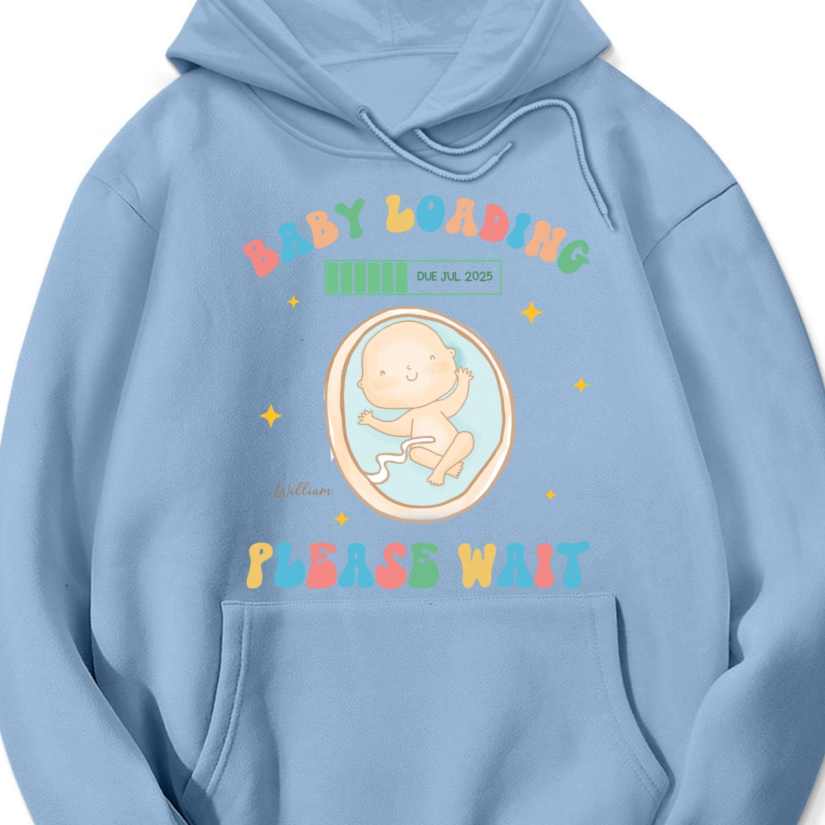 Baby Loading Please Wait Personalized Shirt for New Mom, Pregnancy Announcement Gift for Her, Cute Baby Announcement Shirt for Pregnancy Reveal Shirt