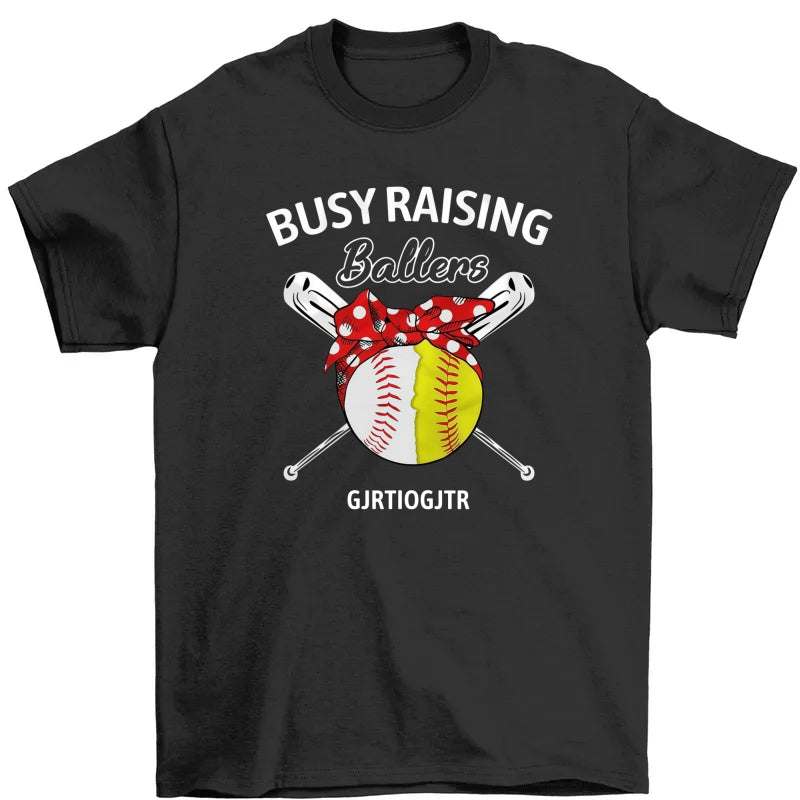 Personalized Mom Baseball Softball T Shirt
