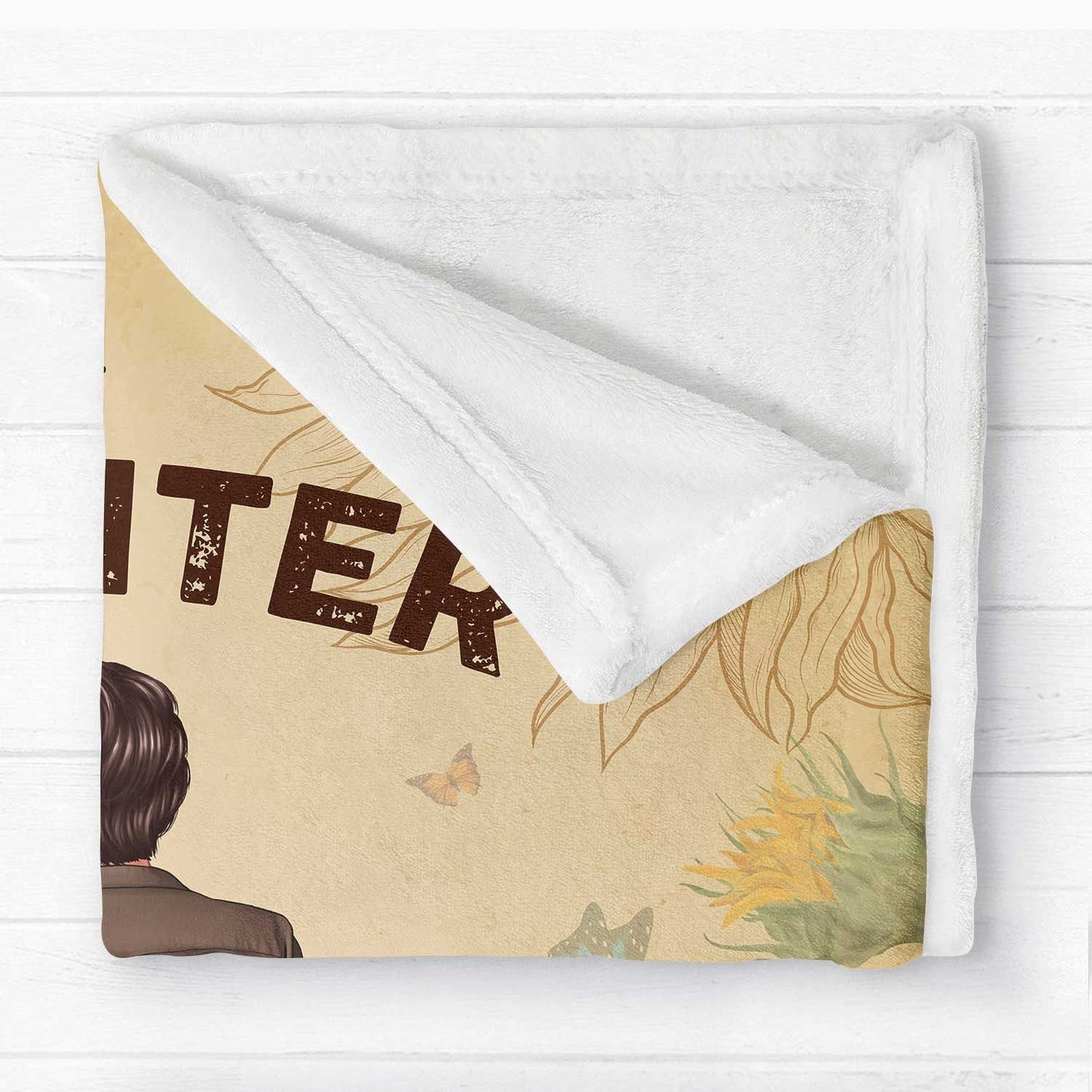 To My Daughter From Mom Happy Mother's Day Personalized Fleece Blanket, Mother's Day Gift For Daughter