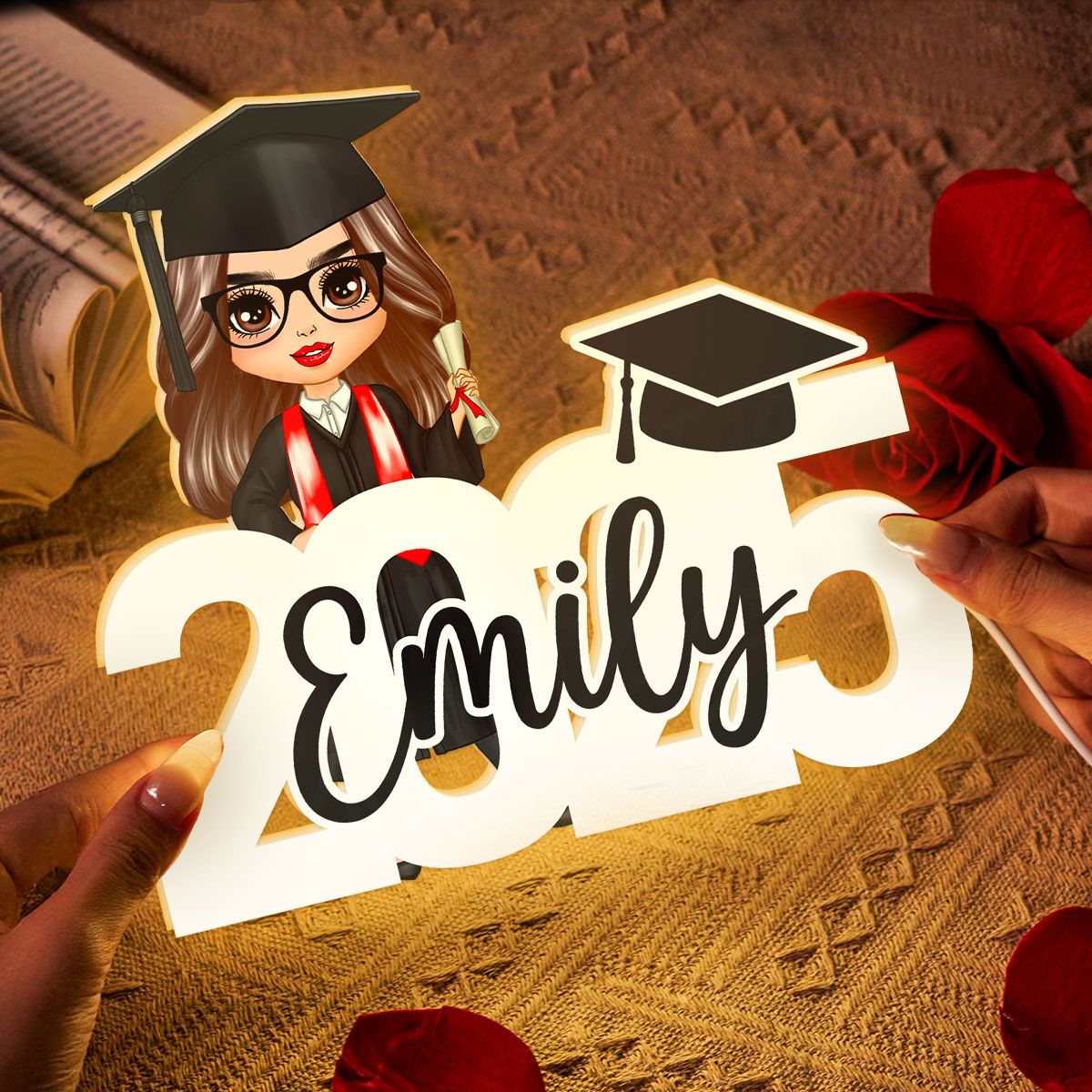 2025 Graduation New Chapter Personalized Light Box, Graduation Gift