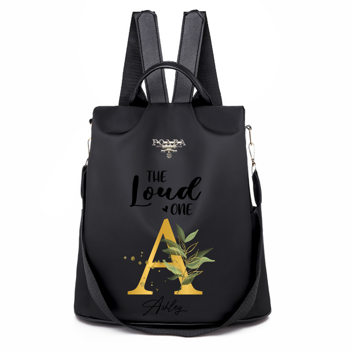 Best Friend Girls Trip Initial Floral Name Personalized Backpack