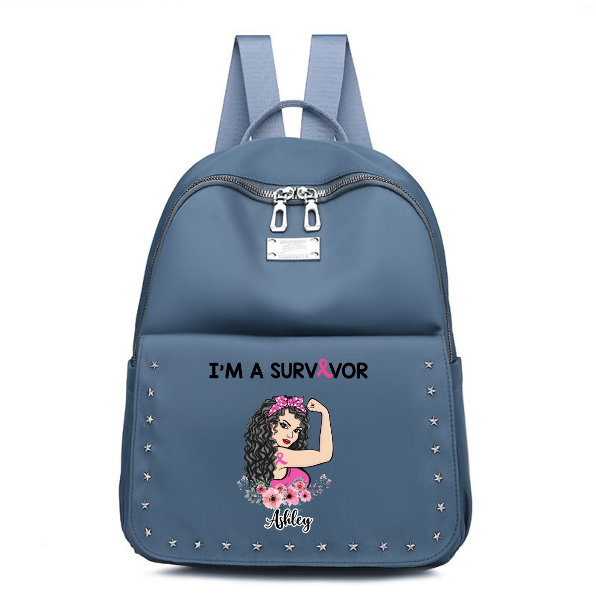 Breast Cancer Survivor Personalized Backpack