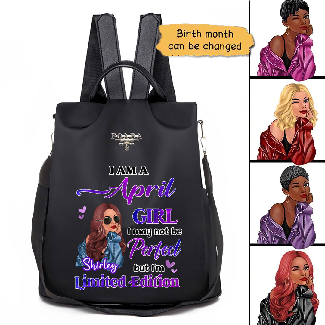 Birthday Gift Birth Month Fashion Girl Limited Edition Personalized Backpack