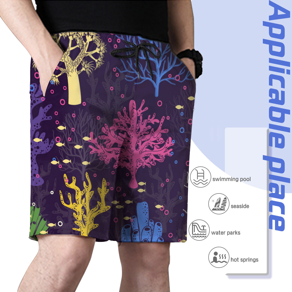 Coral Men's Swim Trunks No.28EPHV