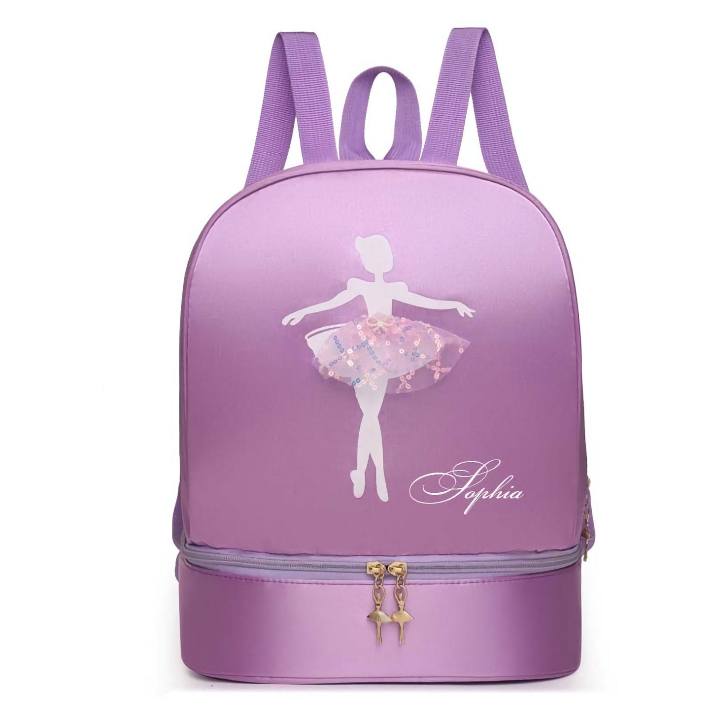 Dance Bags | Toddler Personalized Name Ballet Backpacks with Shoe Compartment | Gifts For Girl