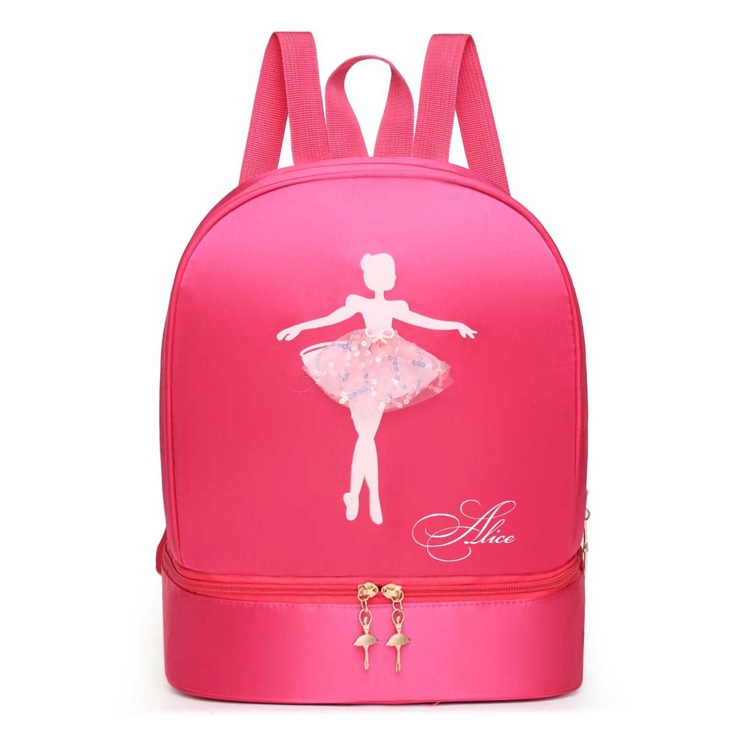 Dance Bags | Toddler Personalized Name Ballet Backpacks with Shoe Compartment | Gifts For Girl