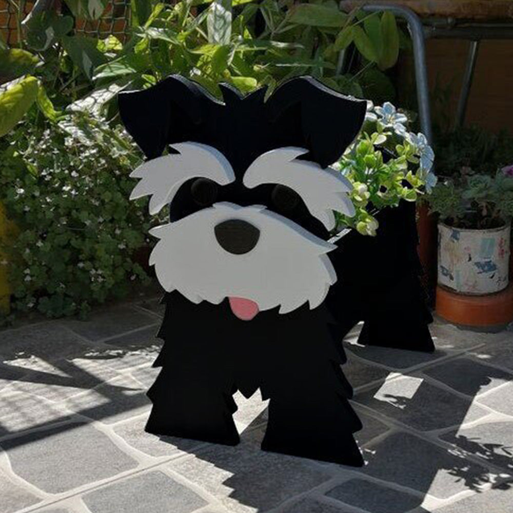 PVC Dog Planter - Gift For Garden Lovers - Personalized Custom Name Dog Planter