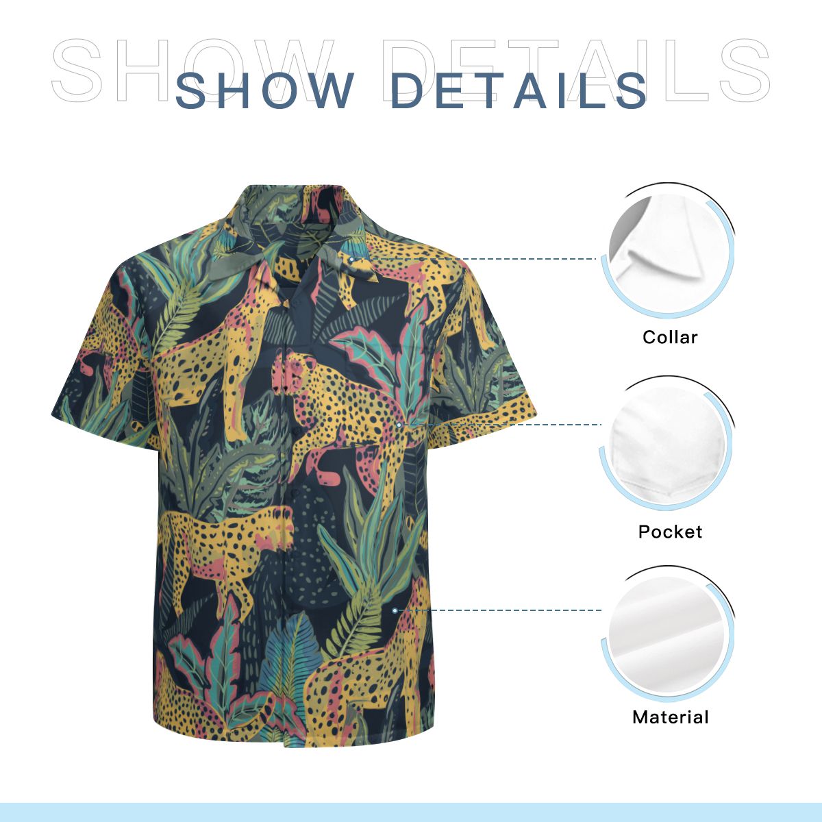 Tropical Leaves 003 Hawaiian Shirts No.4I4EKS