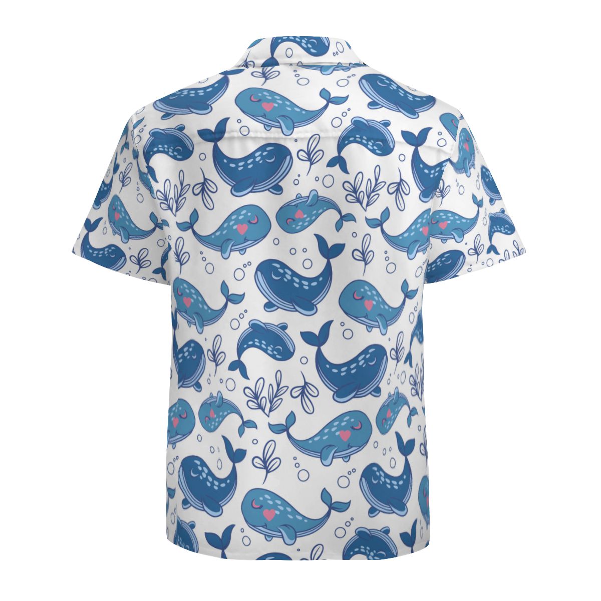 Cute Whale Hawaiian Shirts No.5QG9IZ