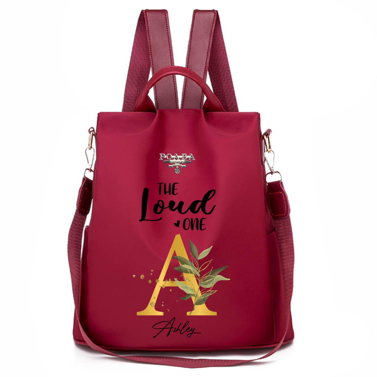 Best Friend Girls Trip Initial Floral Name Personalized Backpack