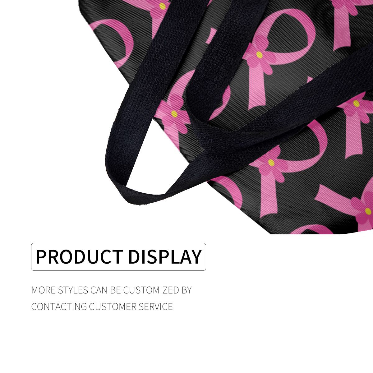 Breast Cancer Awareness Pink Ribbon Canvas Bag No.STMGR6
