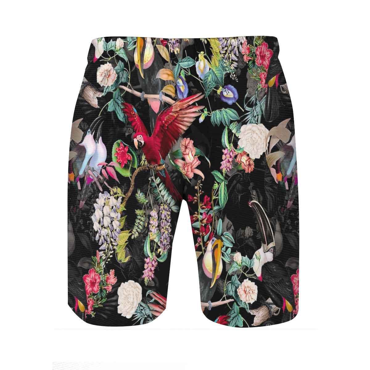 Floral And Birds Ix Graphic Men's Swim Trunks No.7QX8EO