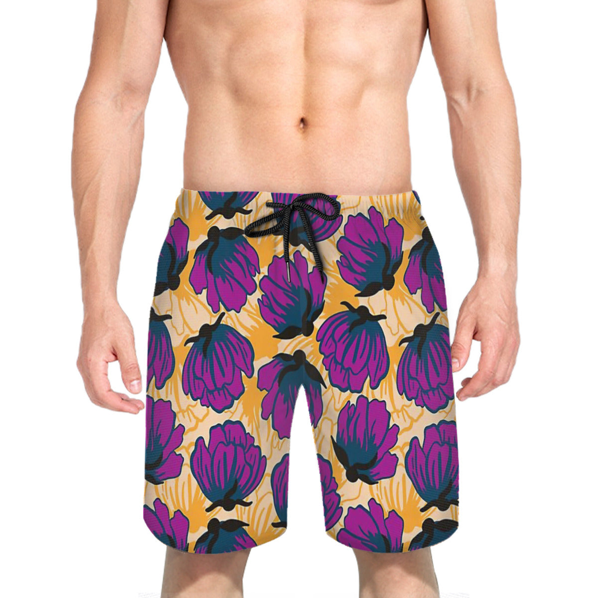 Queen Of Flowers Graphic Men's Swim Trunks No.8ITQST