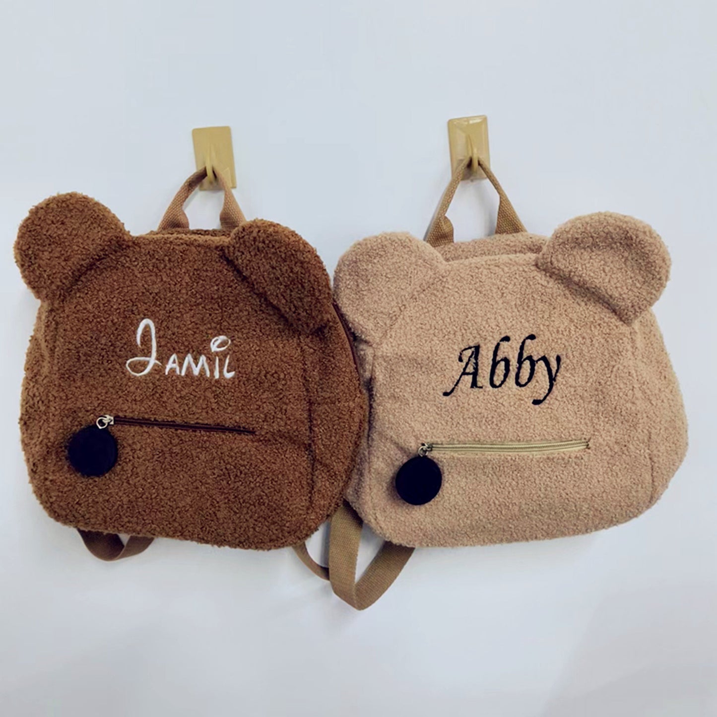 Personalized Embroidery Custom Name Teddy Bear Backpack