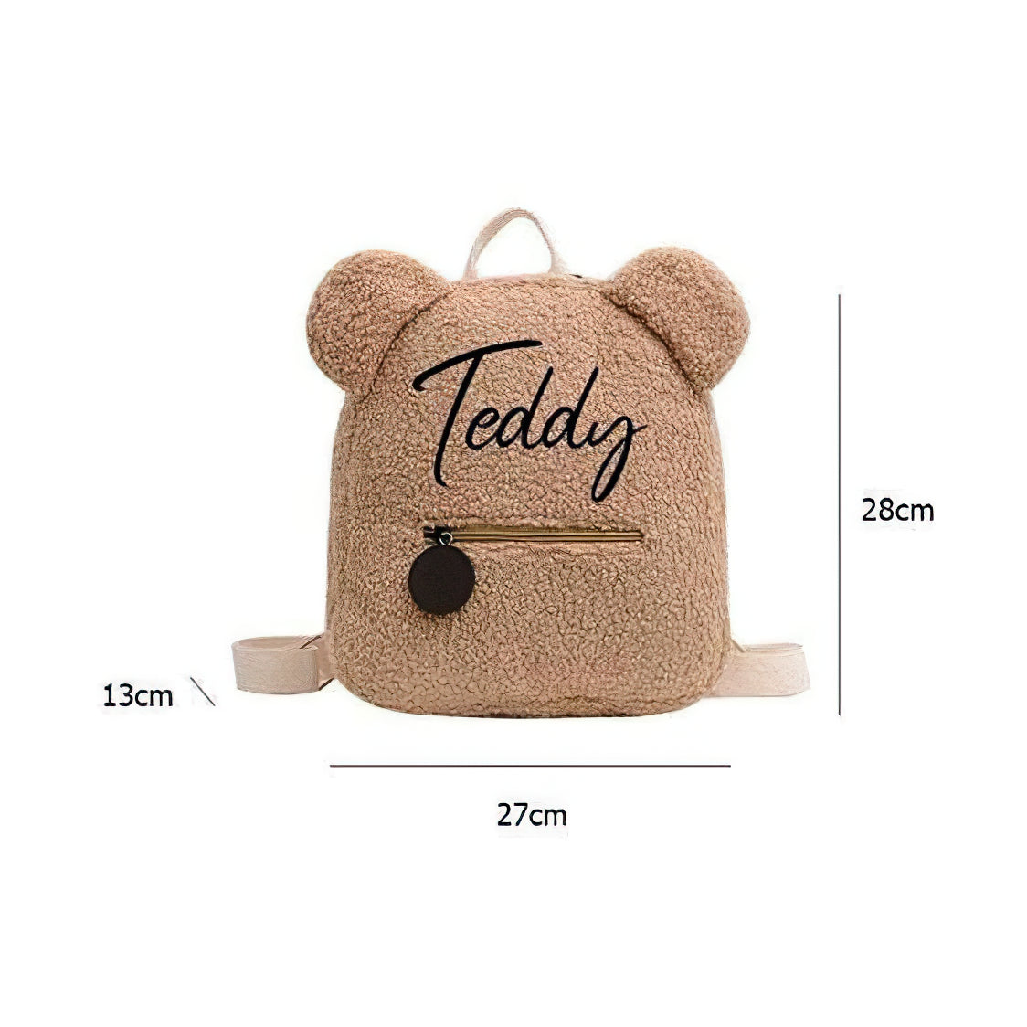 Personalized Embroidery Custom Name Teddy Bear Backpack