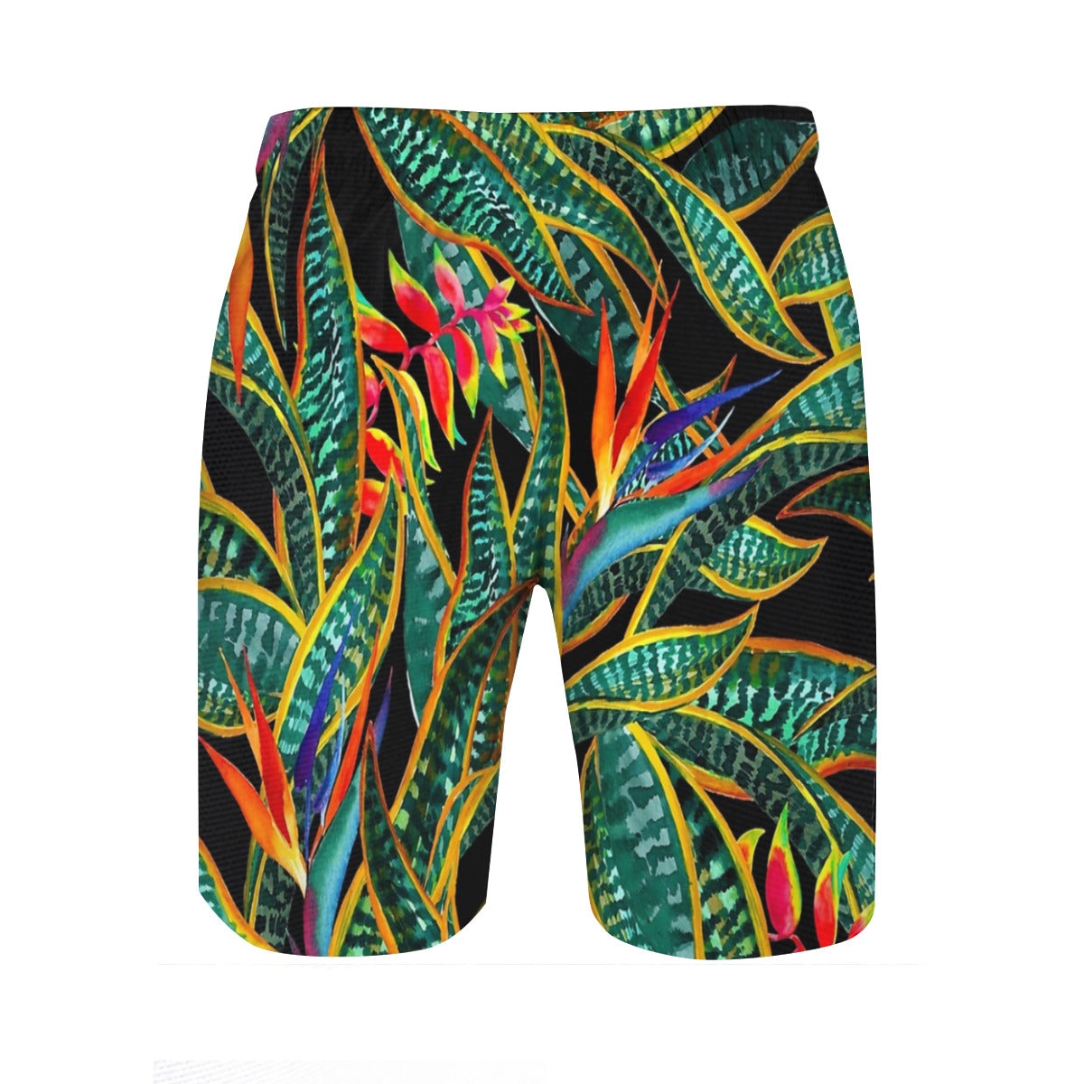 Dark Cactus Party Graphic Men's Swim Trunks No.CJSGX4