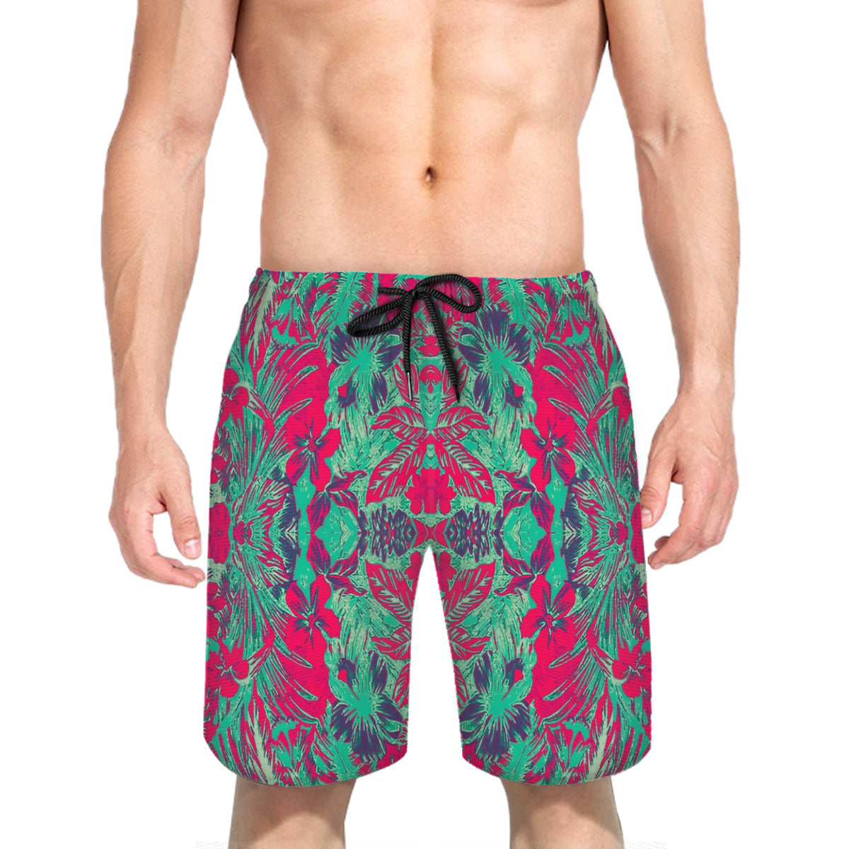 Hawaiian Style 3 Graphic Men's Swim Trunks No.GAN8BA
