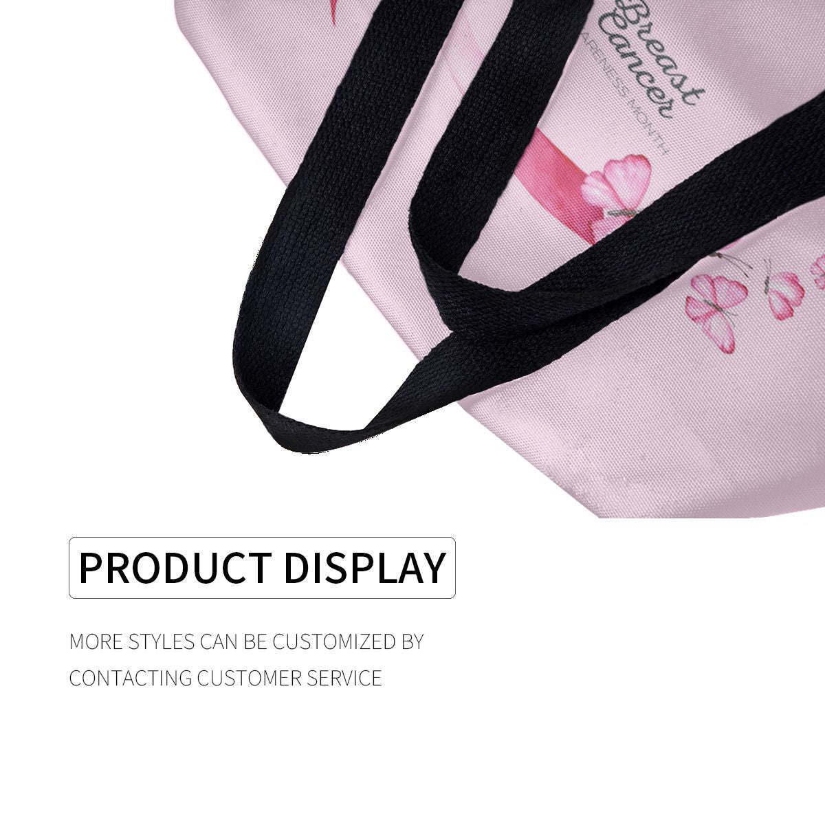 Breast Cancer Awareness Canvas Bag No.ZMFD8Q