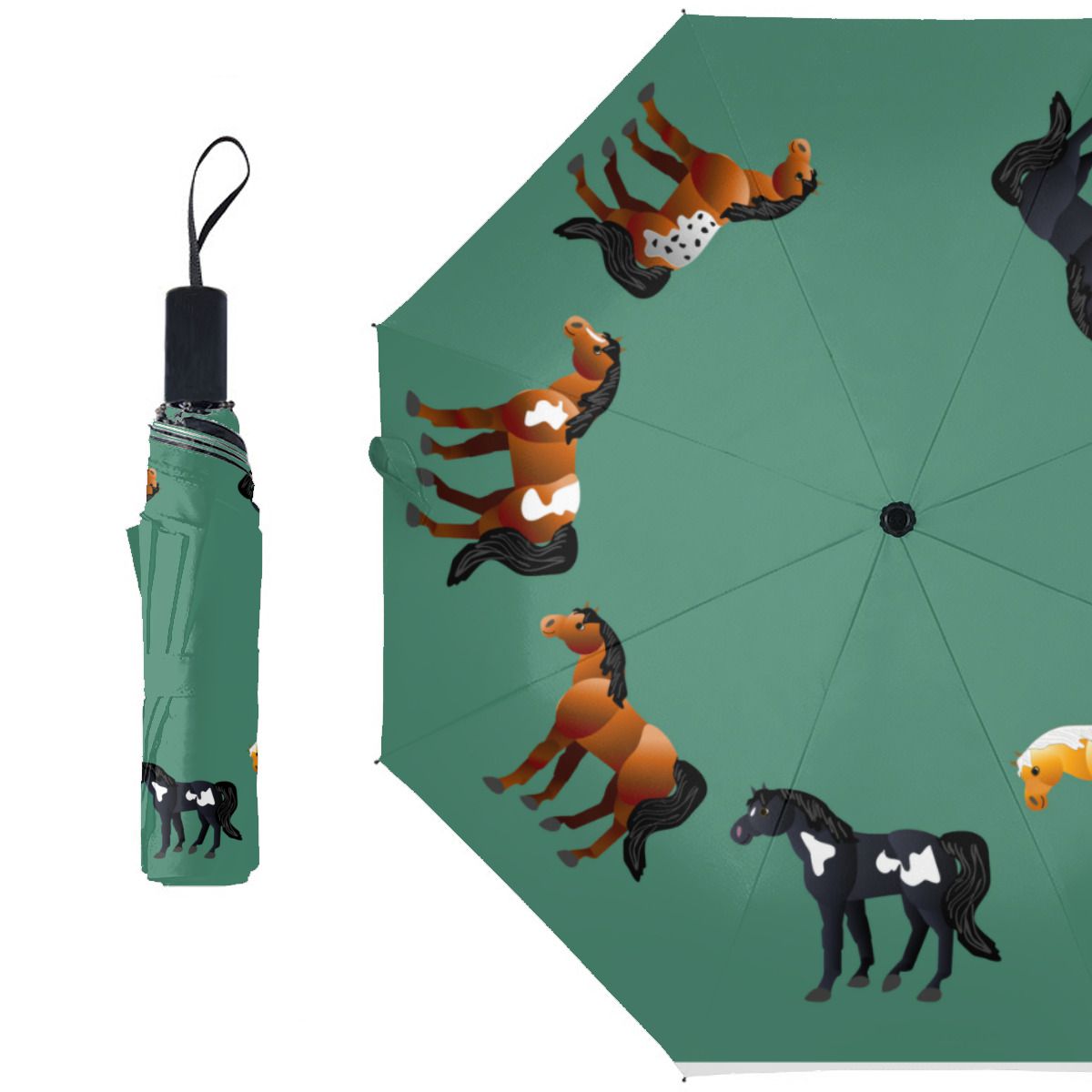 Horse Lover'S Christmas Umbrella No.IUY2BK