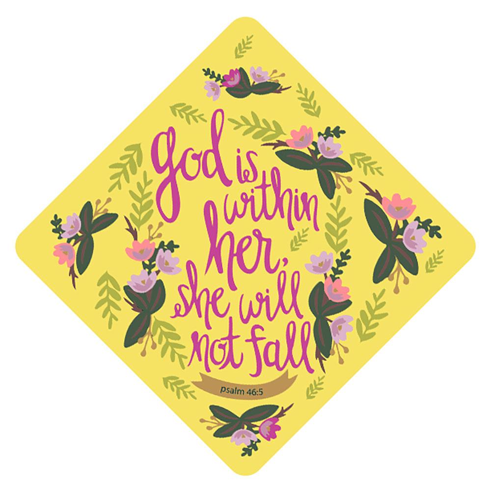 Psalm 46:5 Grad Cap Tassel Topper