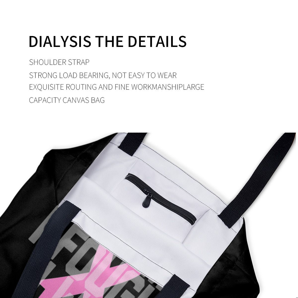 It Came I Fought I Won Breast Cancer Awareness Canvas Bag No.P7HIZ9