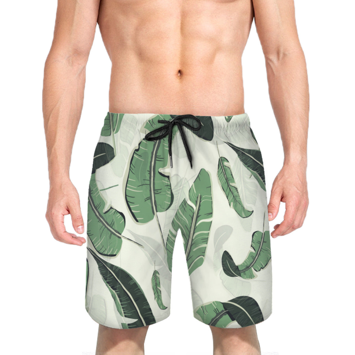 Tropical Leaves 009 Men's Swim Trunks No.LRTEGU
