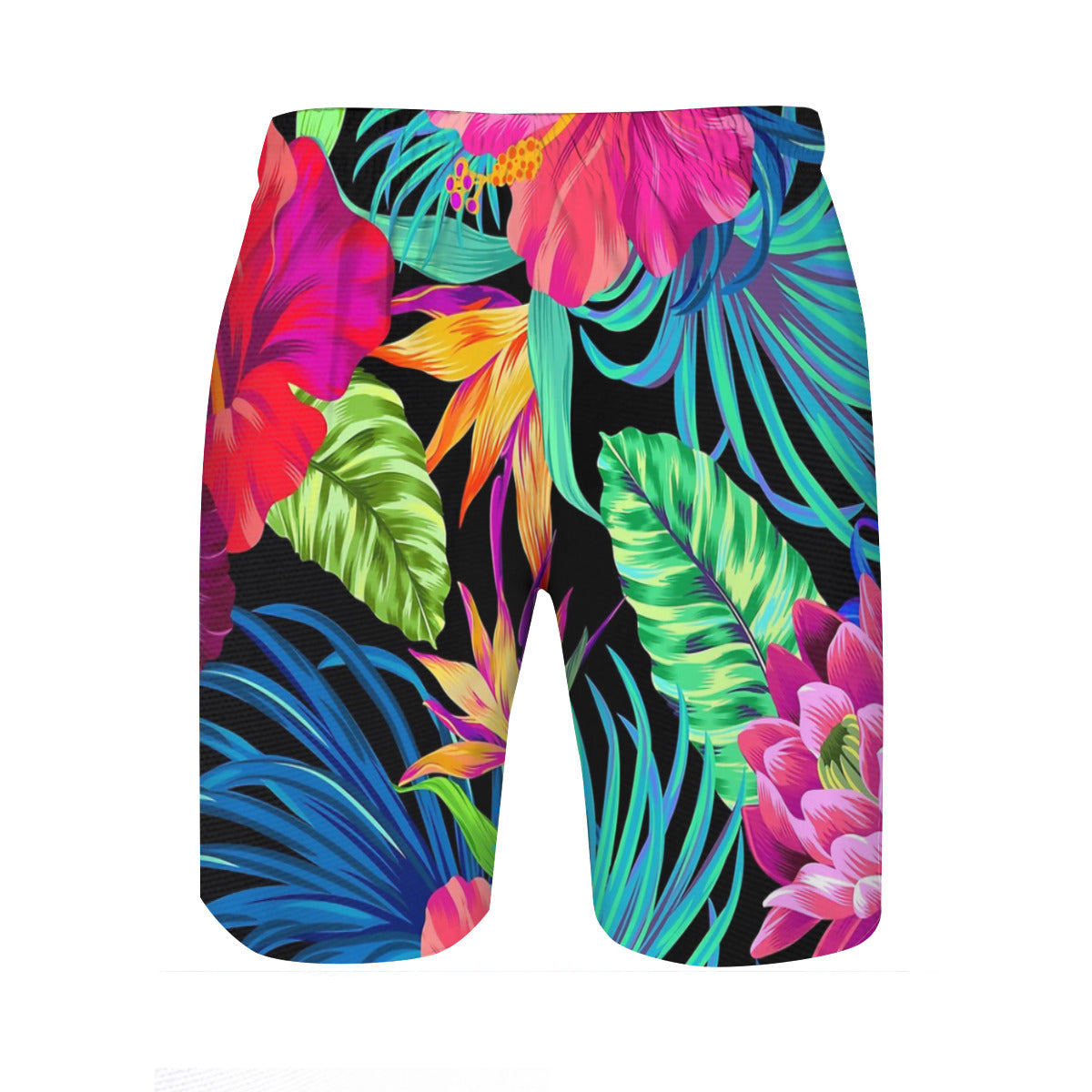 Drive You Mad Hibiscus Pattern Graphic Men's Swim Trunks No.NREPUK