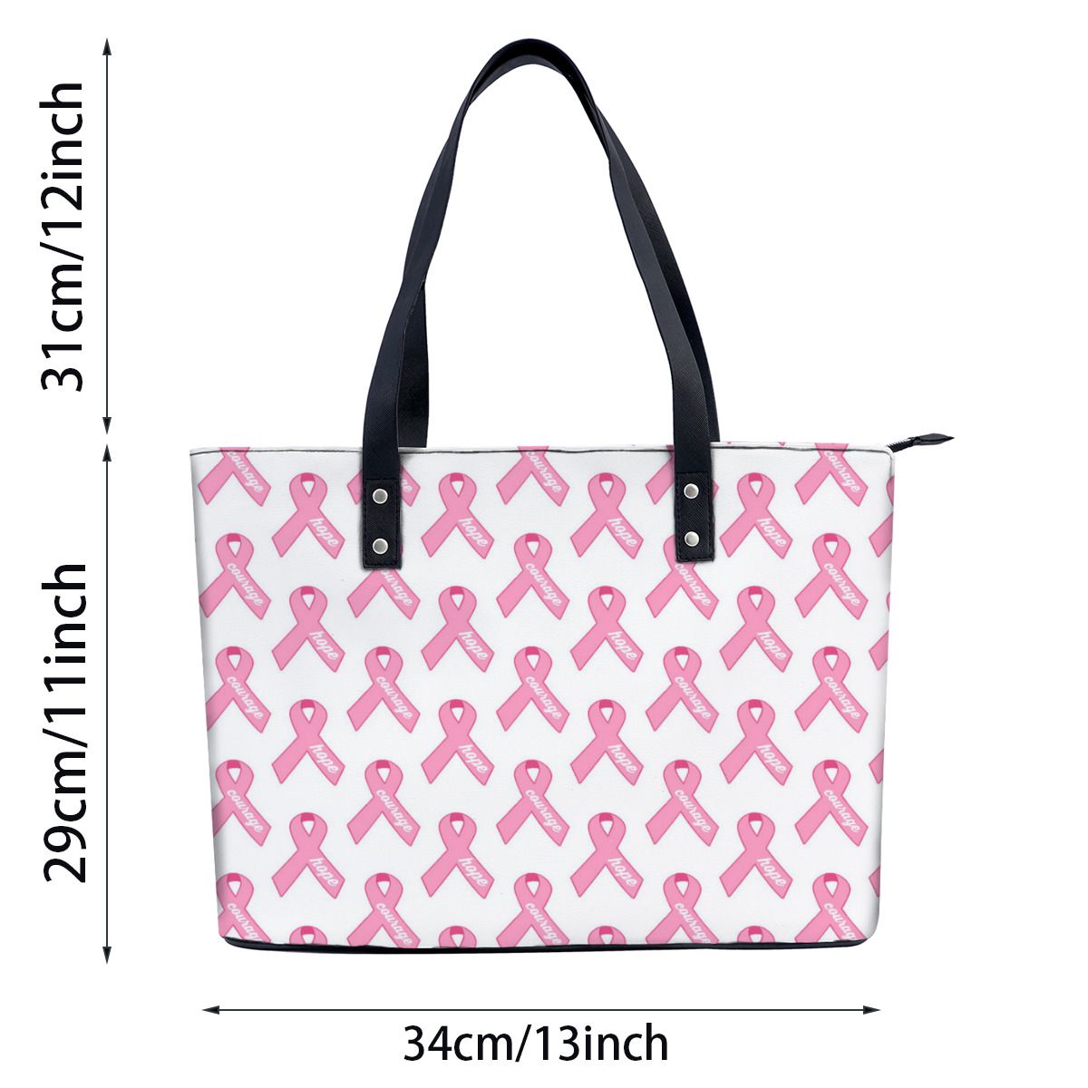 Pink Ribbon Breast Cancer Hope Shoulder Bag No.C8H23R