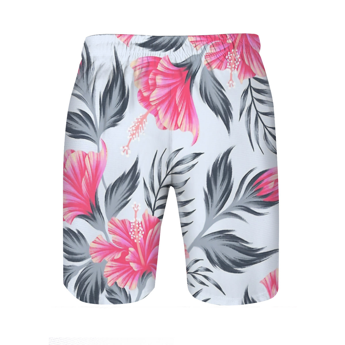 Hibiscus Flowers Pattern 454 Graphic Men's Swim Trunks No.PGK665