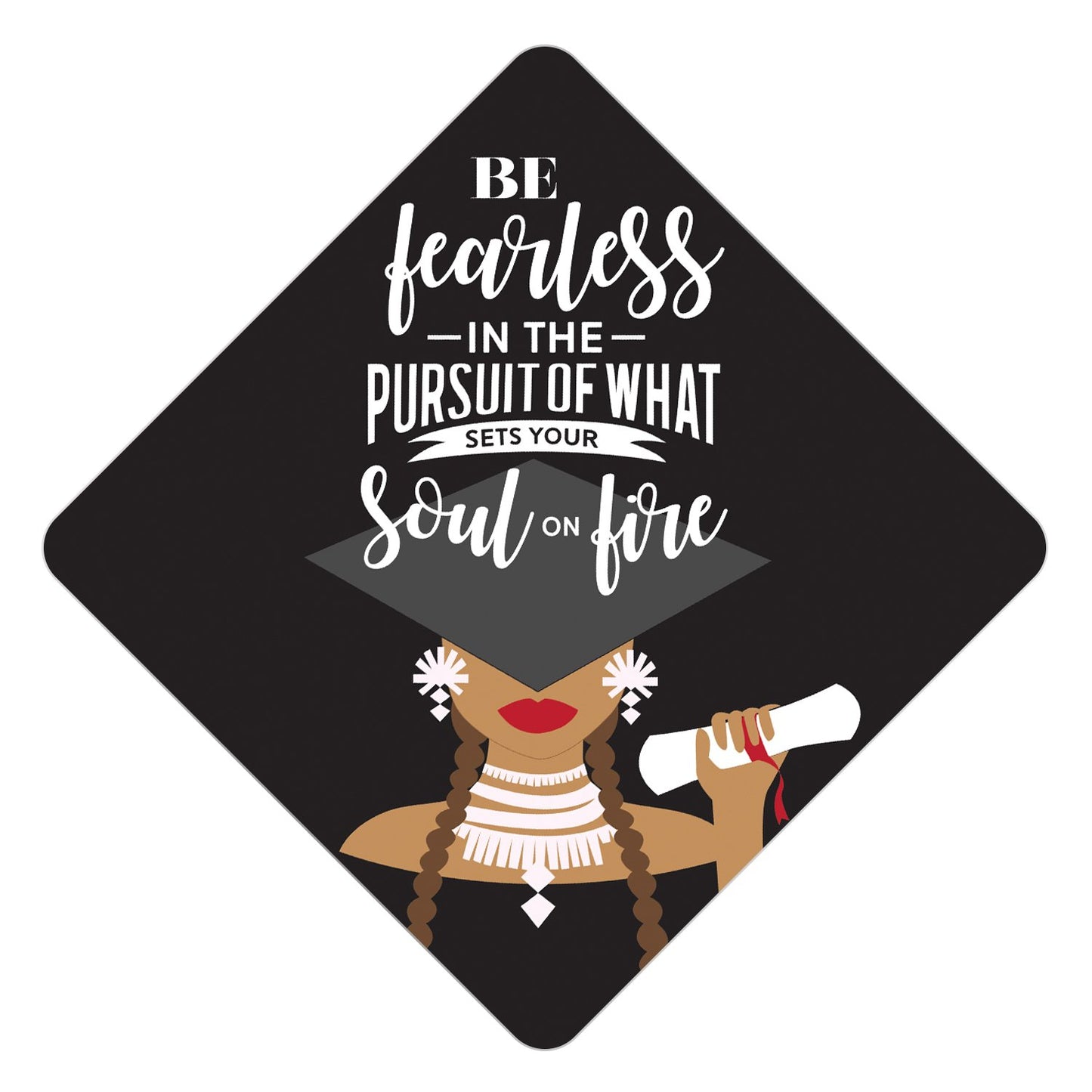 Set Your Soul on Fire Grad Cap Tassel Topper