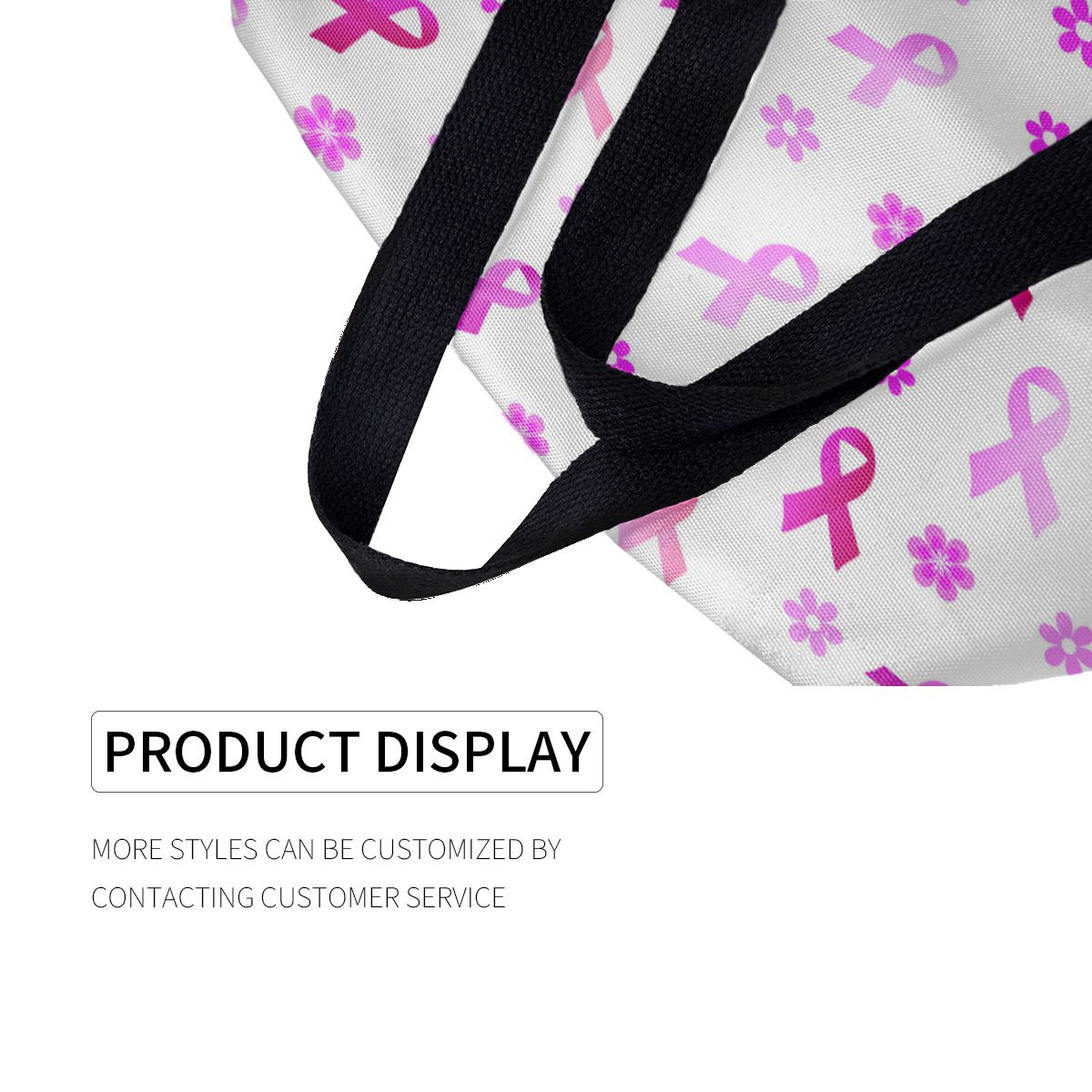 Breast Cancer Pink Ribbon Canvas Bag No.DVKLF4