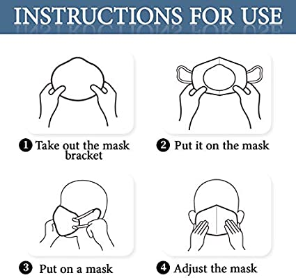 3D Mask Bracket - Mouth and Nose Protection Lipstick Increase Breathing Space Help Breathe Smoothly 5PC