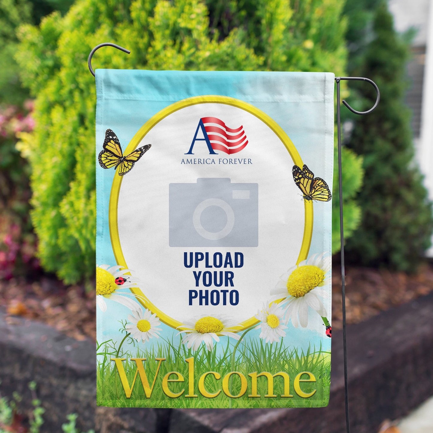 Personalized Loves Me, Loves Me Not House Flag & Garden Flag
